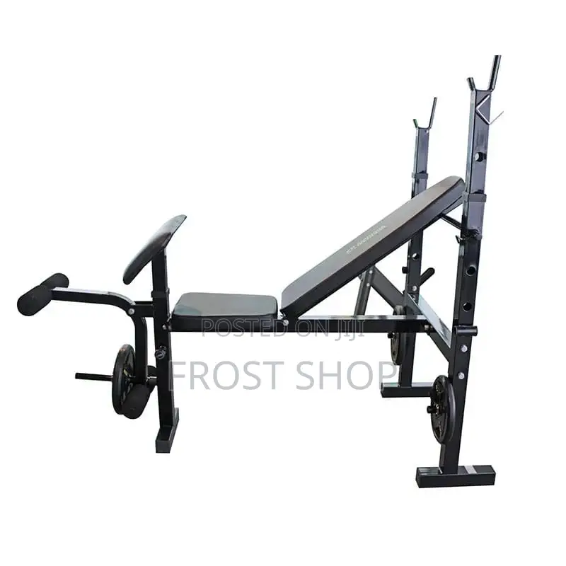 Foldable Multifunctional Bench Press With Weight – Home/Gym