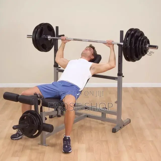Foldable Multifunctional Bench Press With Weight – Home/Gym