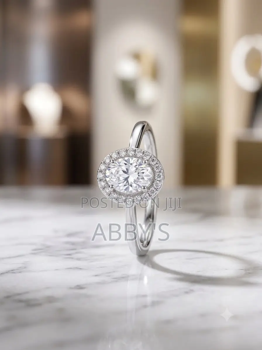 The Royal Oval Zirconia Promise/Engagement Ri