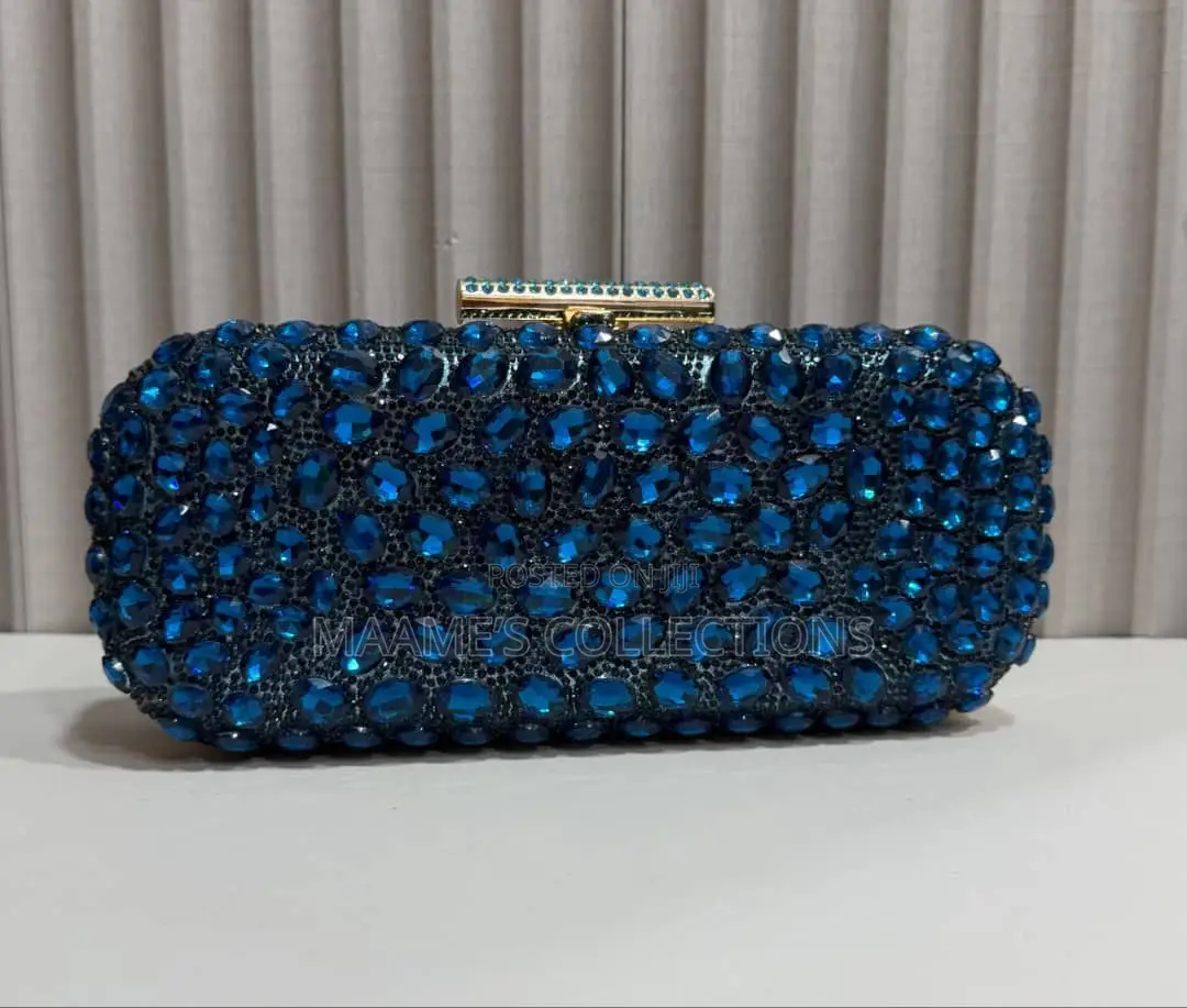 Luxury Crystal Rhinestone Evening Clutch Bag for Weddings Parties