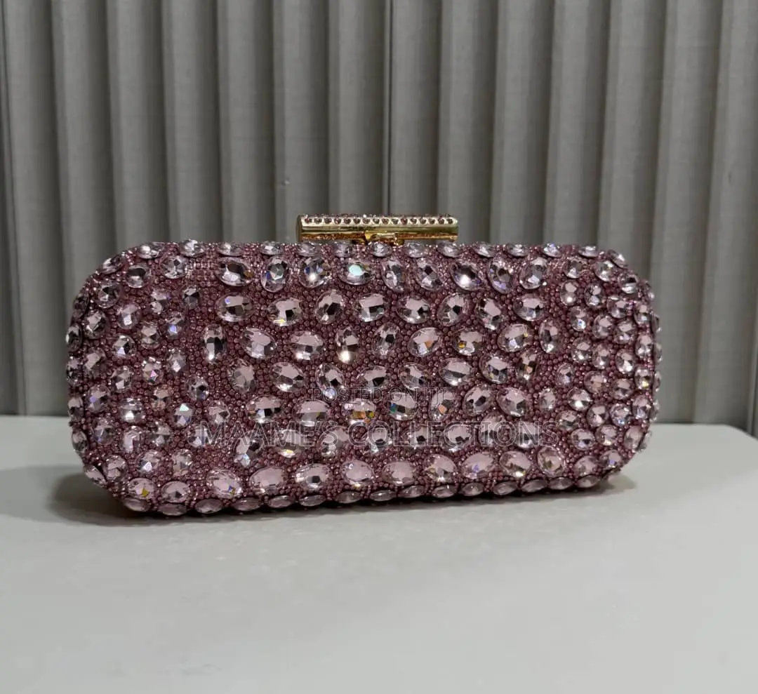 Luxury Crystal Rhinestone Evening Clutch Bag for Weddings Parties