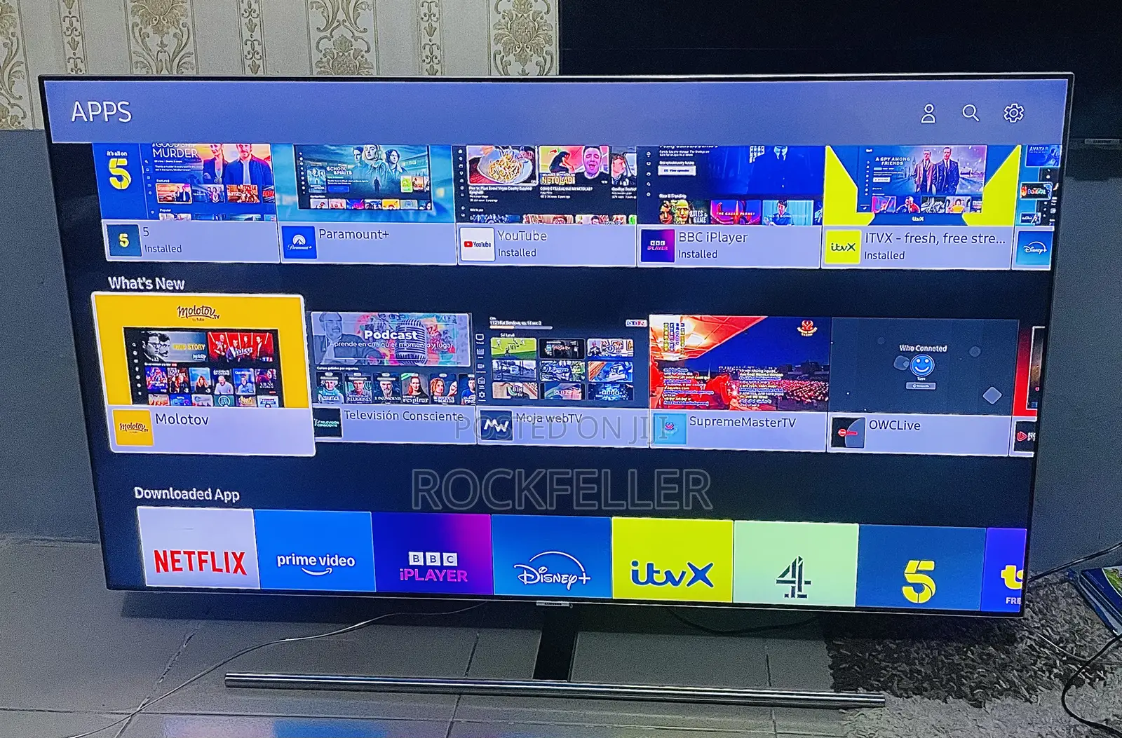 UK Used Samsung Qled Uhd HDR Smart Digital 55 Inches