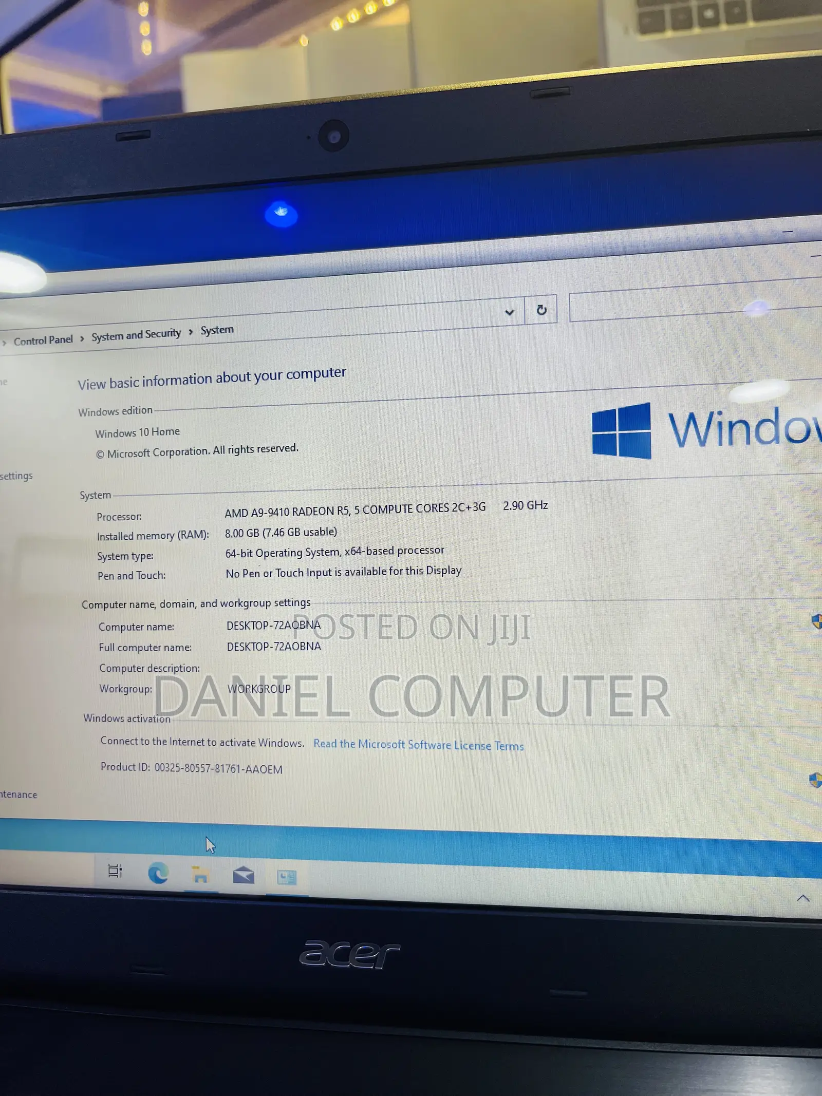 Laptop Acer Aspire 5 8GB AMD A10 HDD 750GB