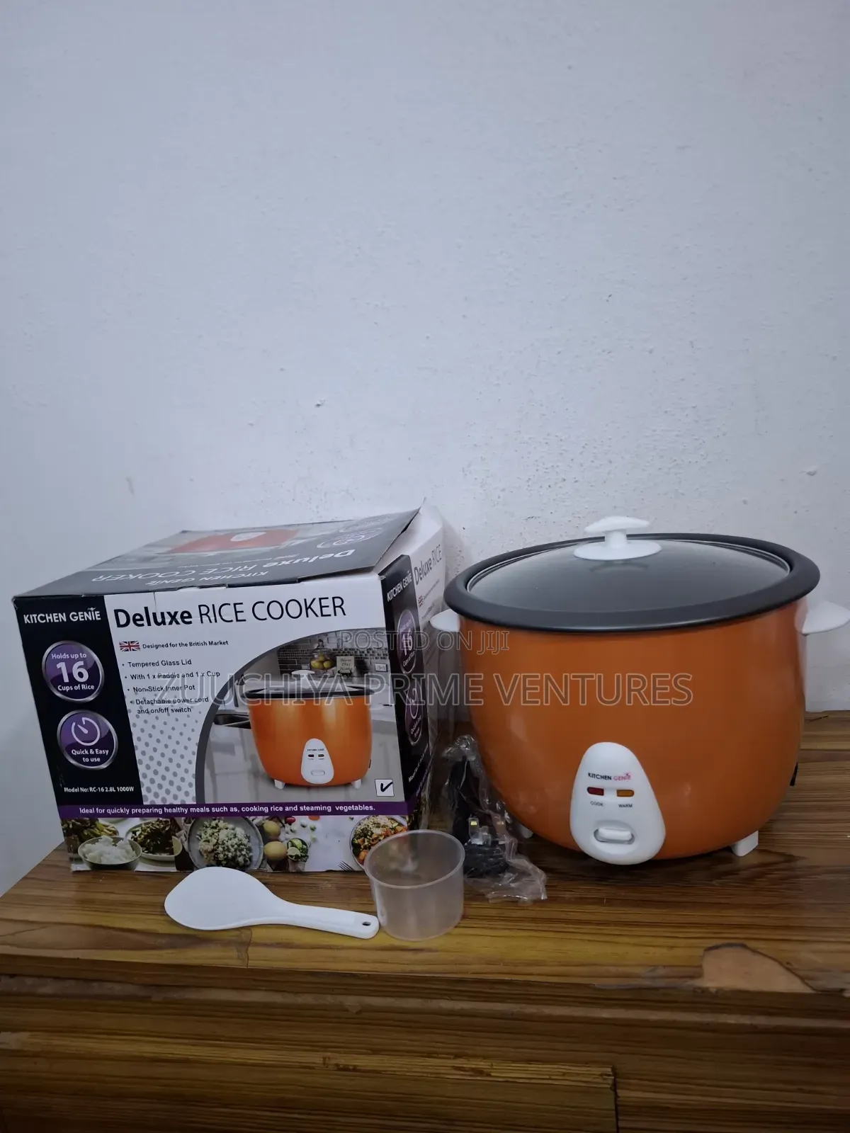 2.8l Kitchen Genie Deluxe Rice Cooker(orenge) From Uk