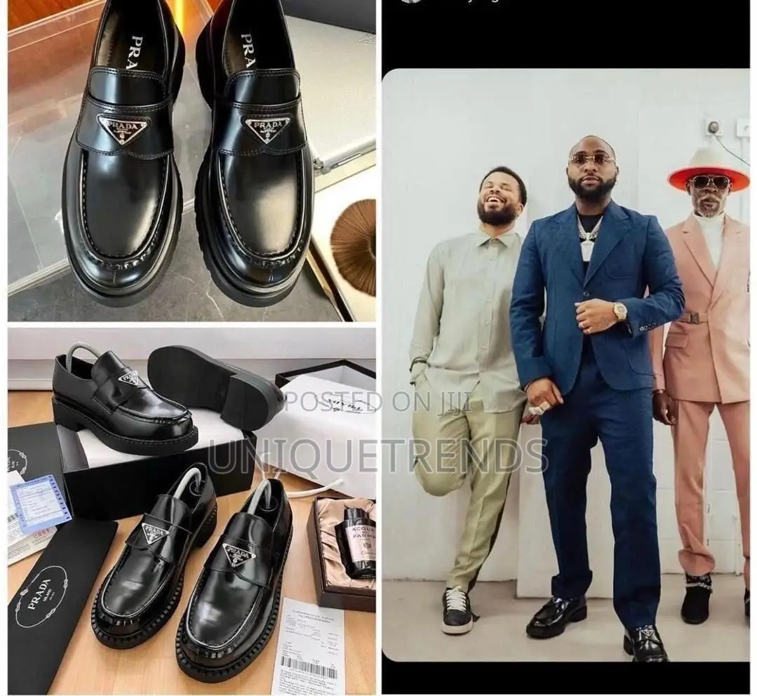 Original PRADA Chocolate Brushed Leather Loafers