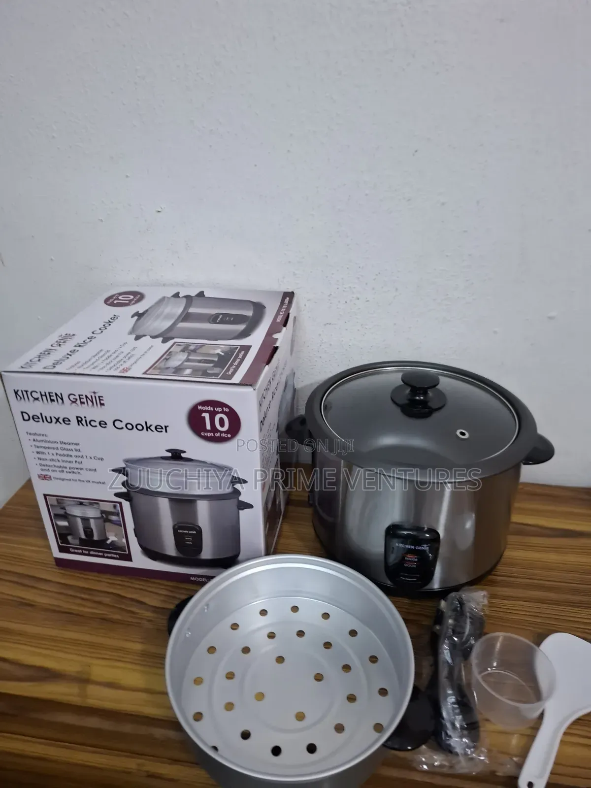1.8 L Kitchen Genie Deluxe Rice Cooker With Steamer From Uk