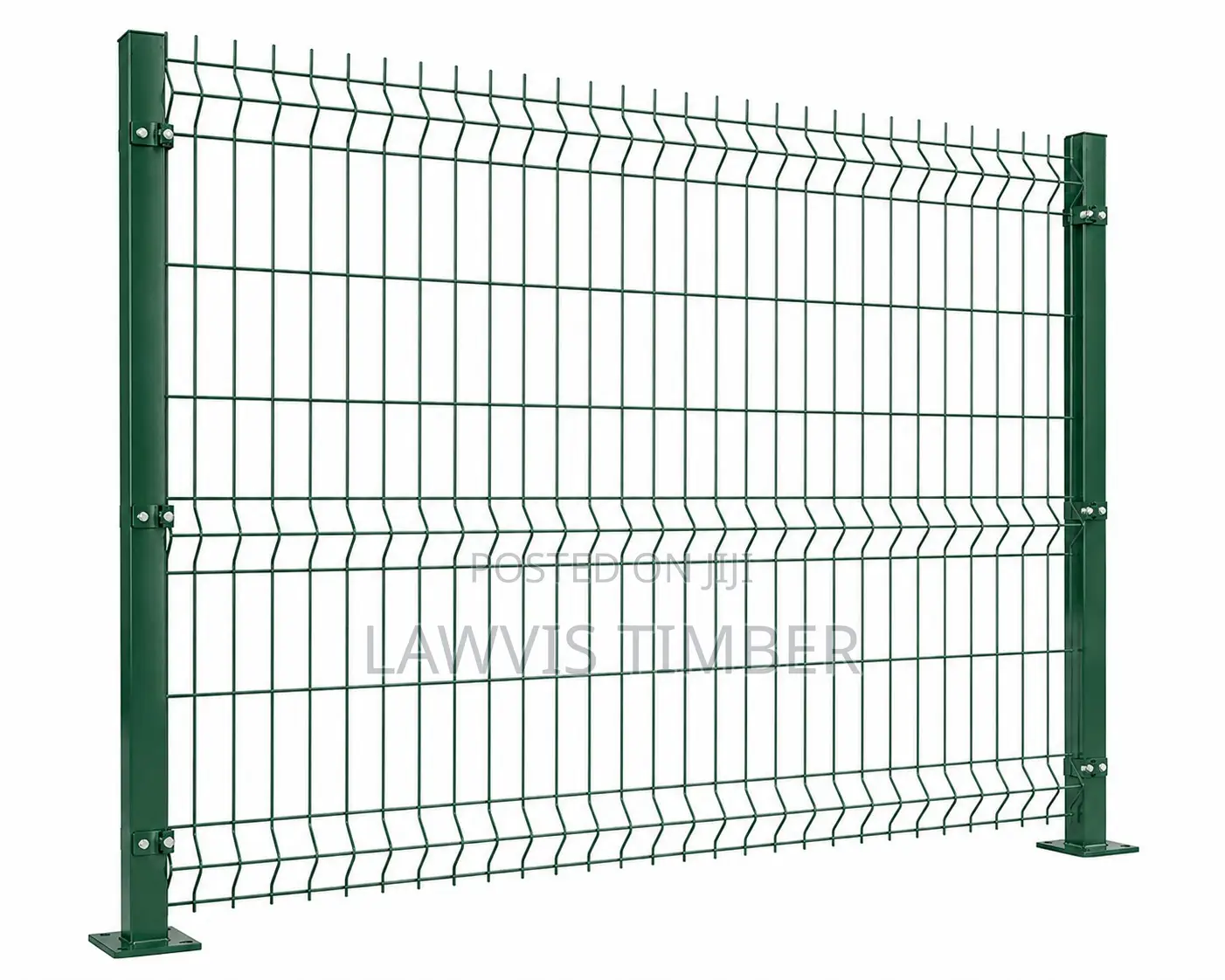 Green Coated Panel Mesh 6ft × 9ft | Heavy Duty Security Fence Panel