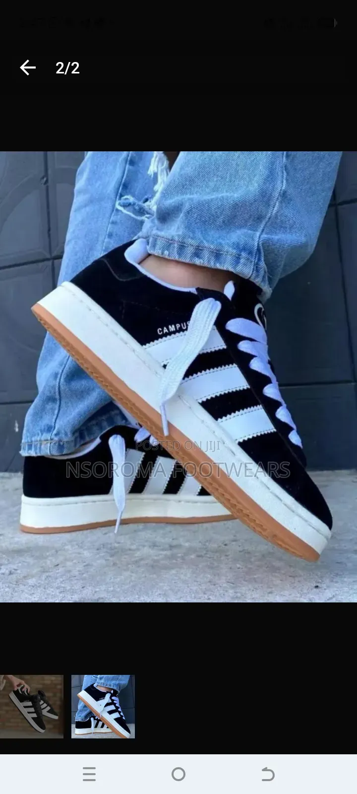 Adidas Campus Sneakers – Sizes 38–45 | GH₵250