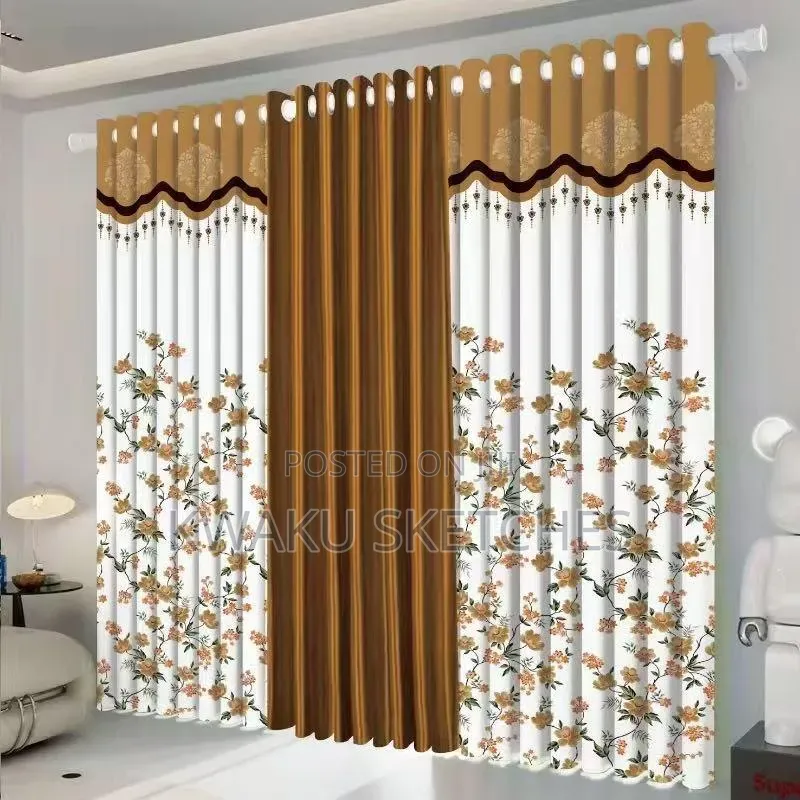 3 Piecies Curtains for a Stylish Home