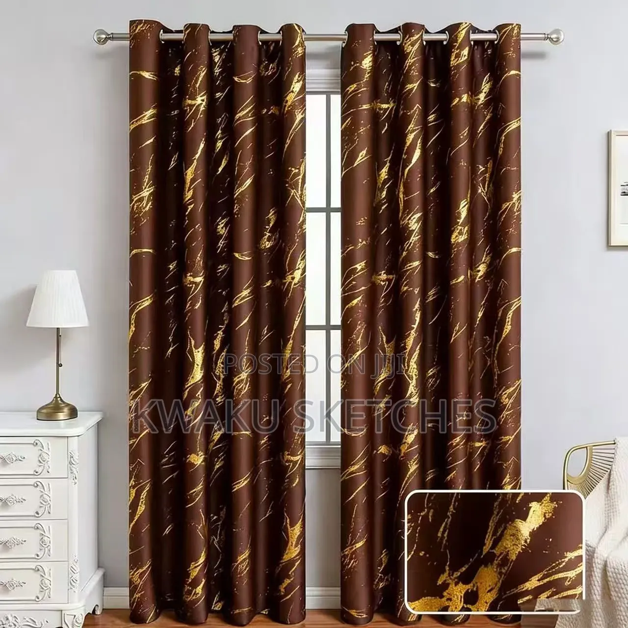 Transform Your Home With Elegant 2 Pieces Curtains.