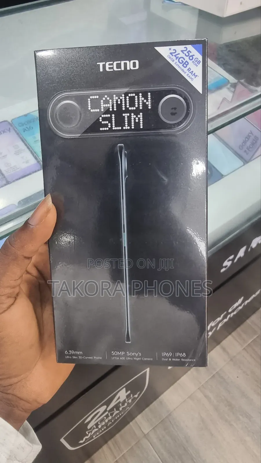 New Tecno Camon Slim 256 GB Black