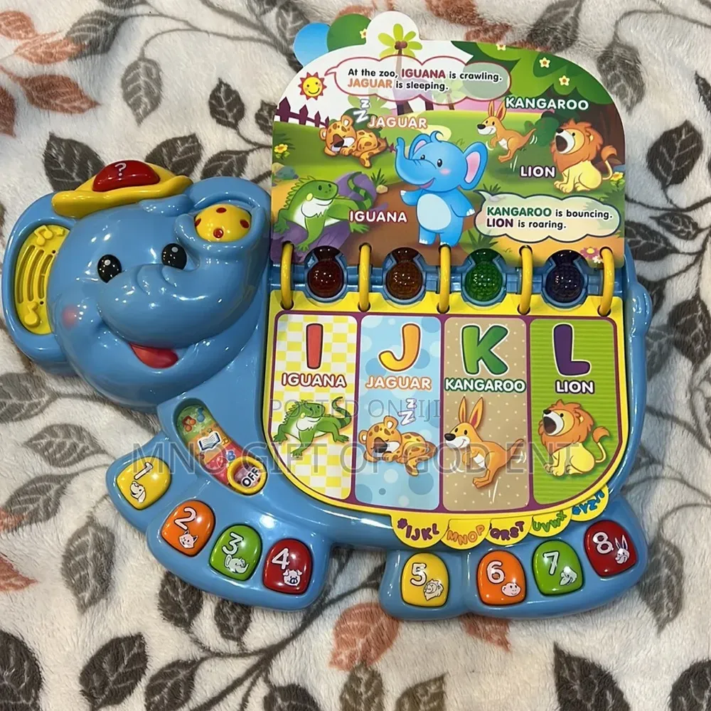 VTech Touch and Teach Elephant Book, Blue