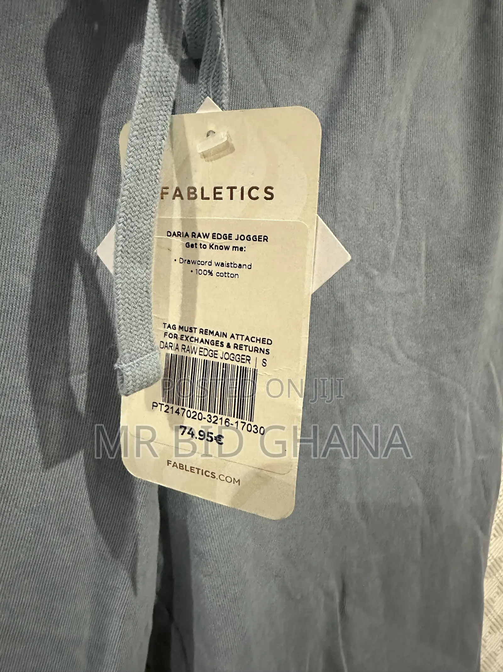 Fabletics Daria Raw Edge Joggers – Size S, New With Tags
