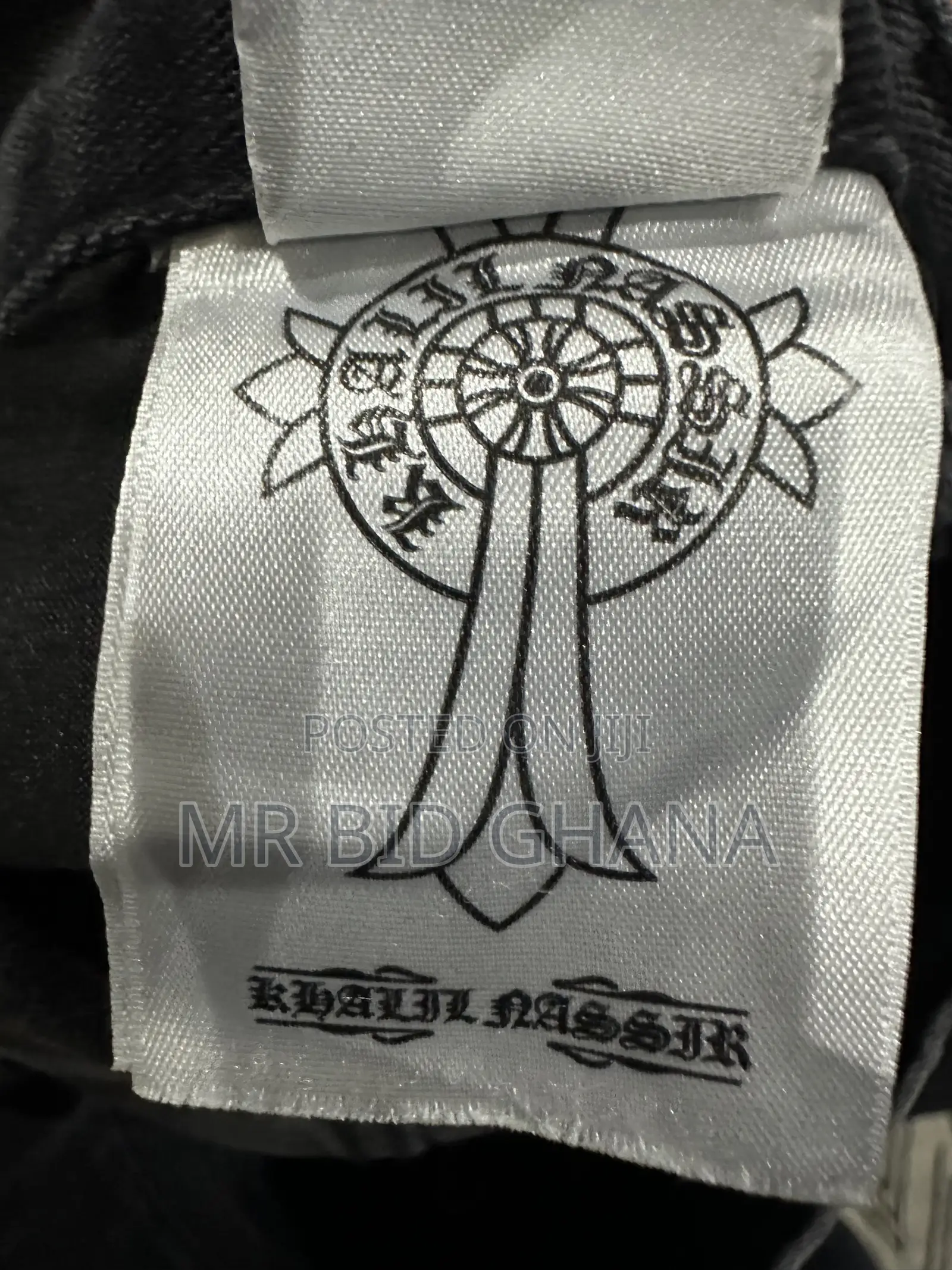Black Cross-Patch Baggy Jeans – Size XS