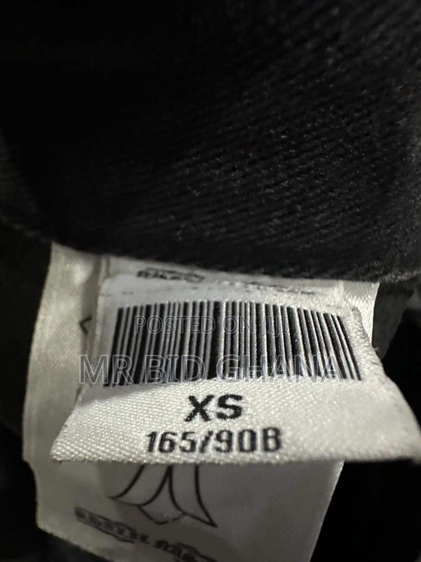 Black Cross-Patch Baggy Jeans – Size XS
