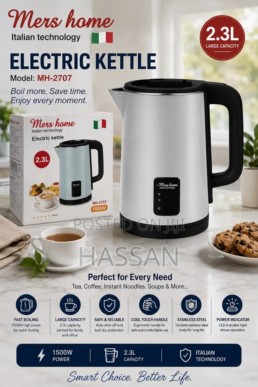 Italian Electric Kettle 2.3L