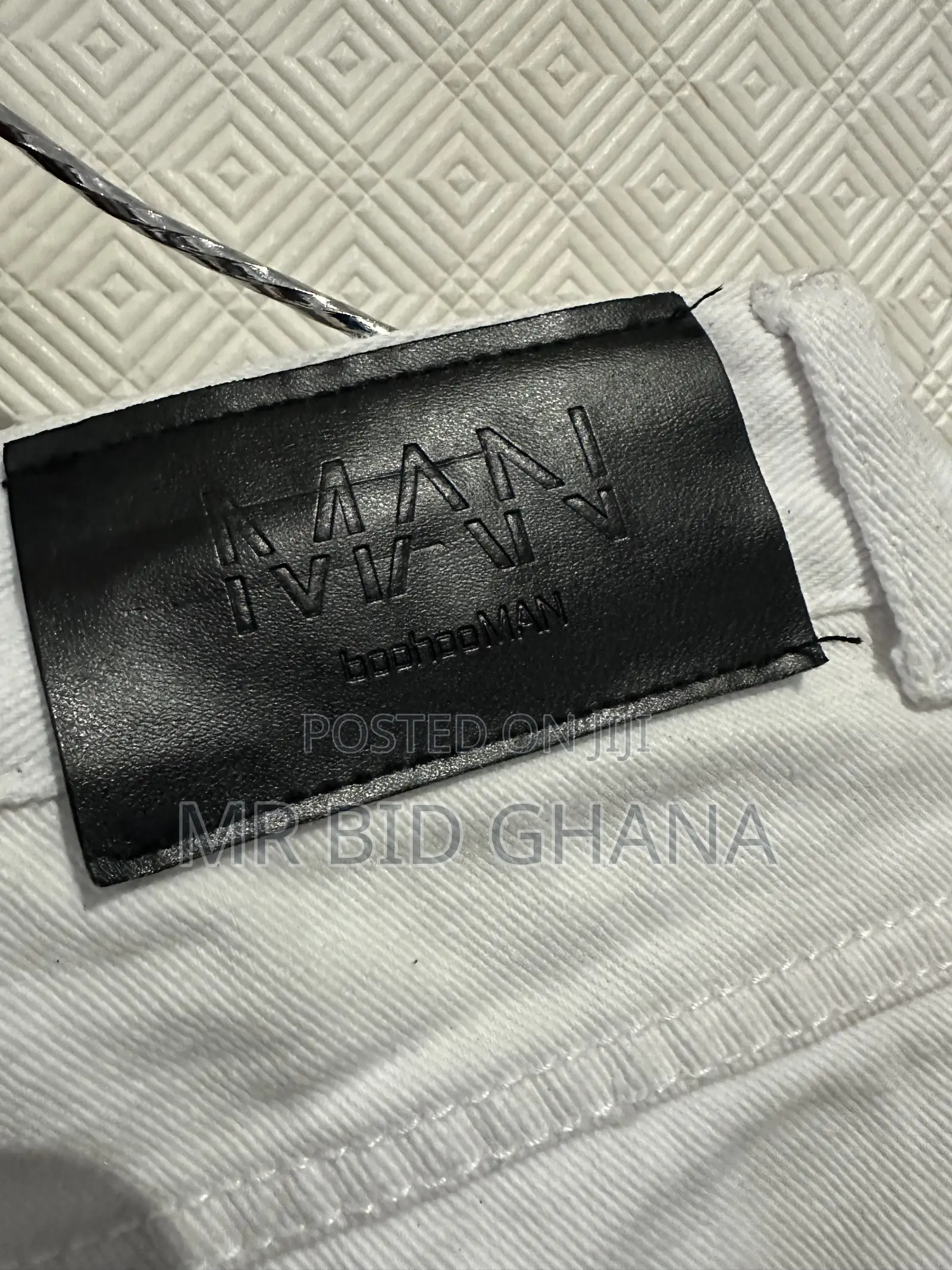 BoohooMAN Men’s White Skinny Jeans – Waist 28, Leg 32