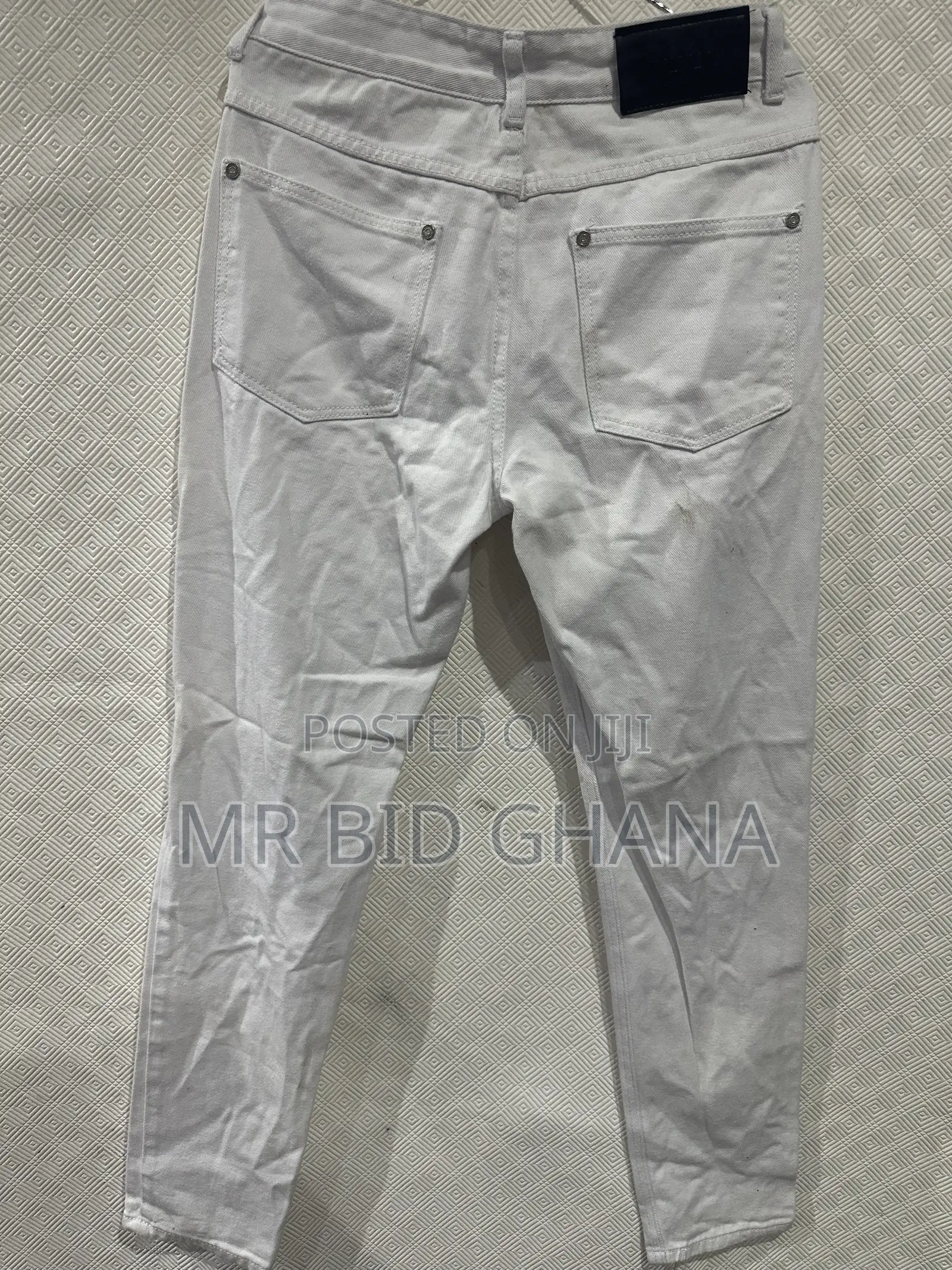 BoohooMAN Men’s White Skinny Jeans – Waist 28, Leg 32