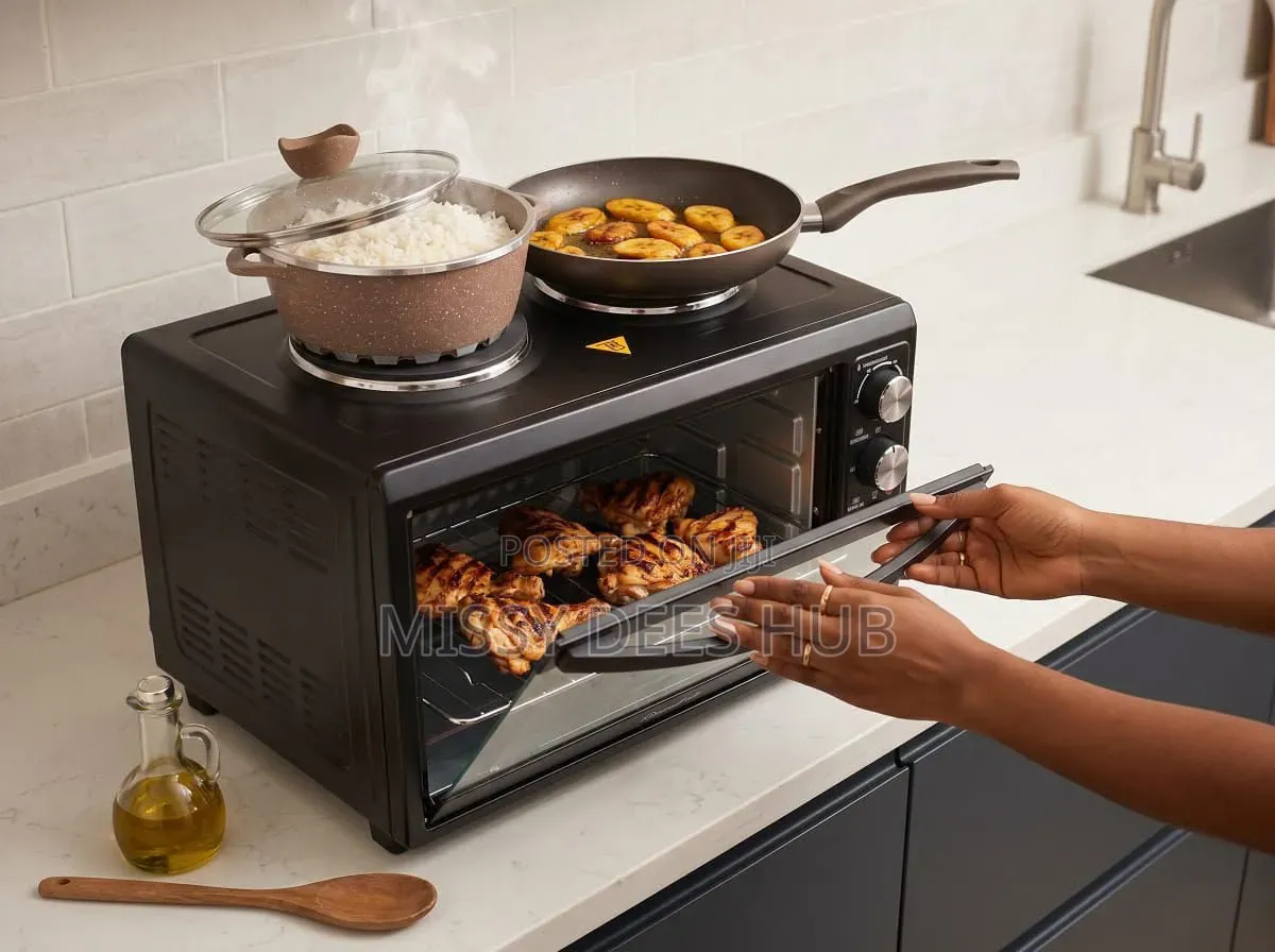 28L German Plus Oven With Two Hot Plates