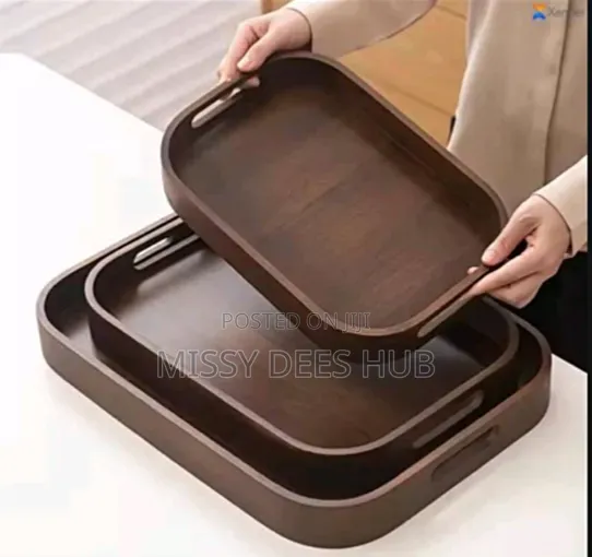 3pcs Wooden Serving Tray