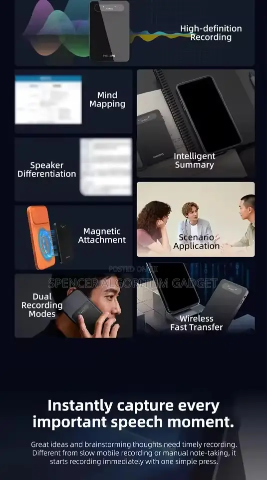 Philips VTR 7900 Voice Recorder Transcription
