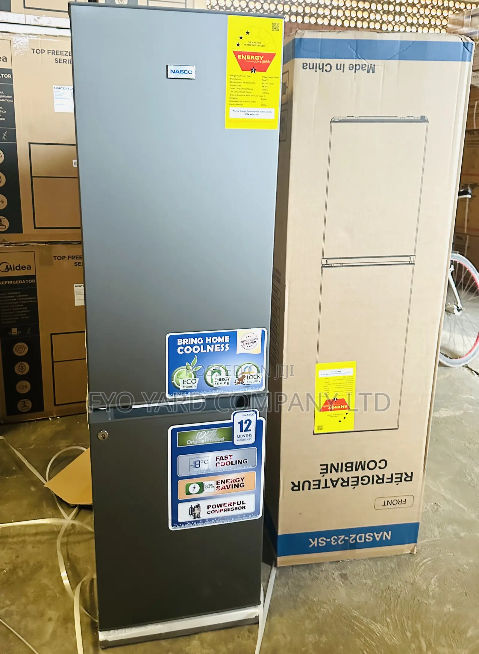 Modern Design 170liters Nasco Fast Cooling 2 Doors Fridge