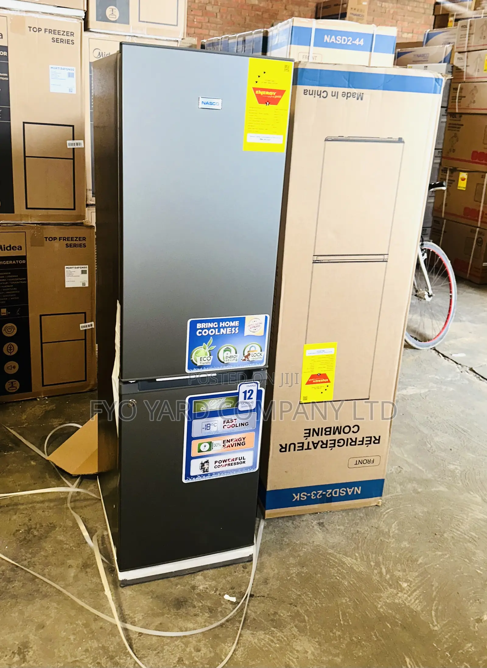 First Chioice Nasco 3stars 170liters Storage Double Door Fridge