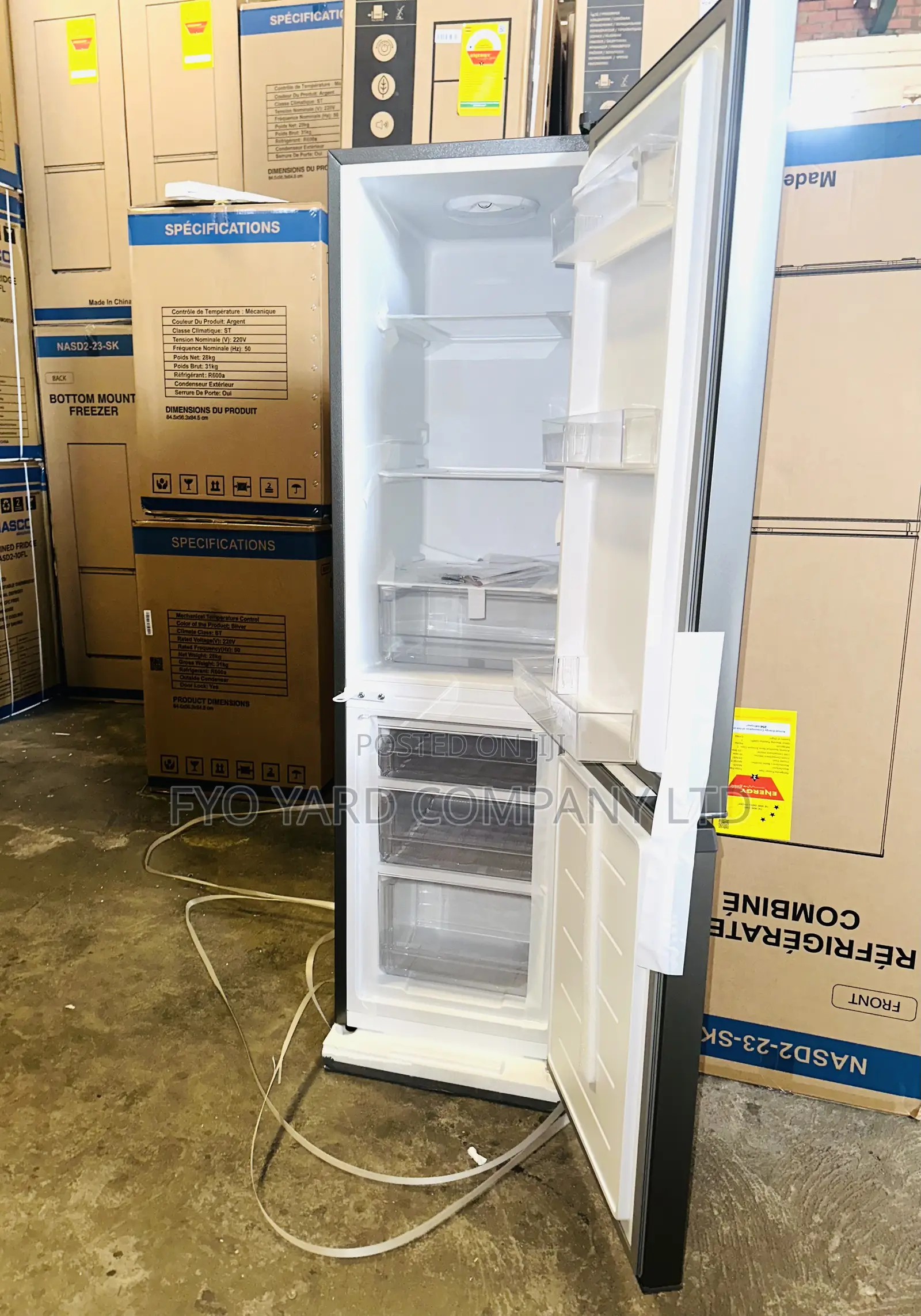 First Chioice Nasco 3stars 170liters Storage Double Door Fridge