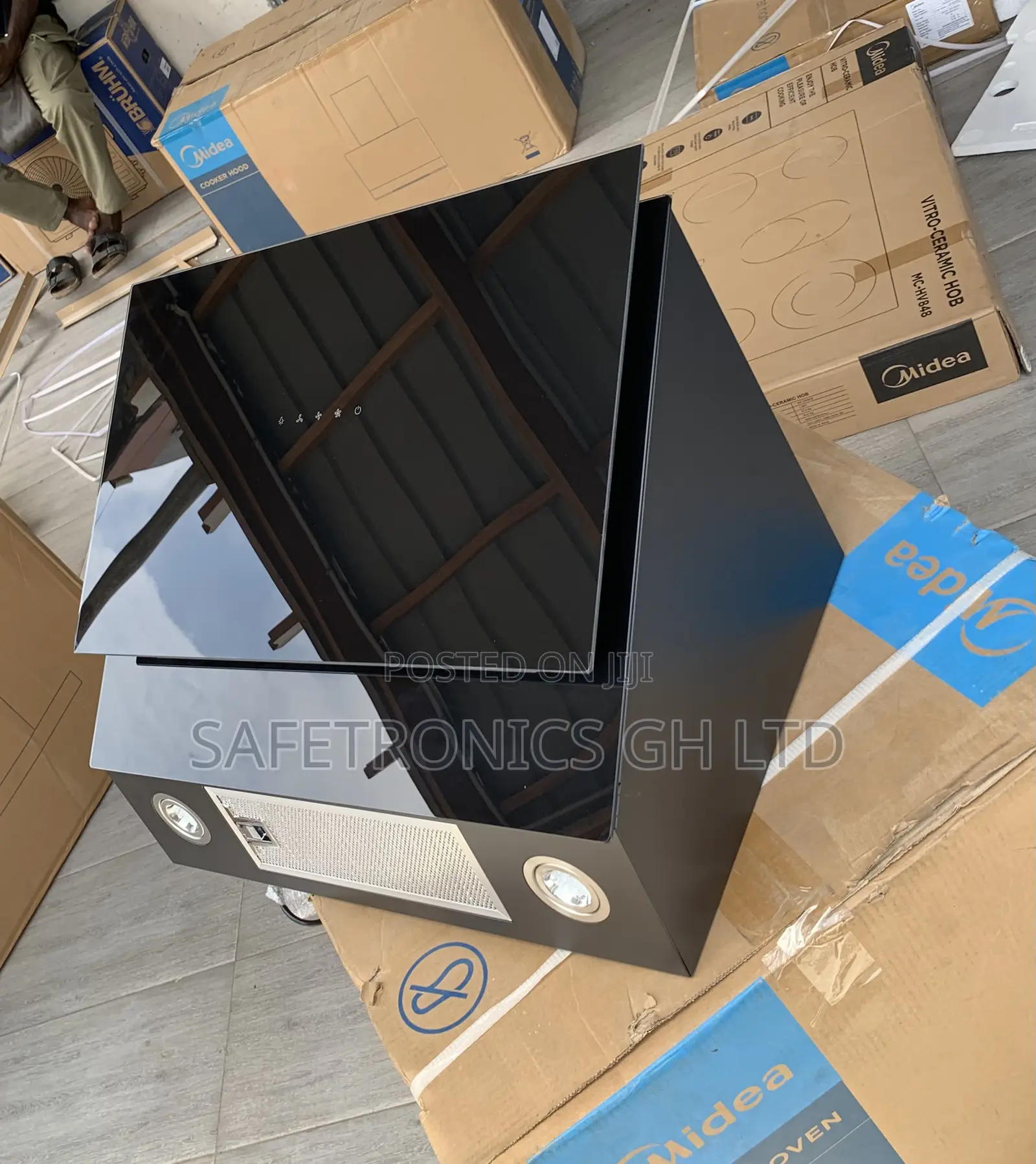 Super Great Midea 60cm Cooker Angled Chimney Cooker Hood (60j72-B)