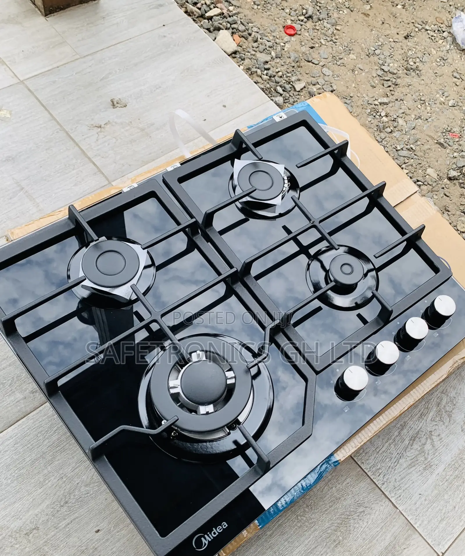Lovely Design Midea 4 Burner 60cm Gas Hob – Black (60GJ084)