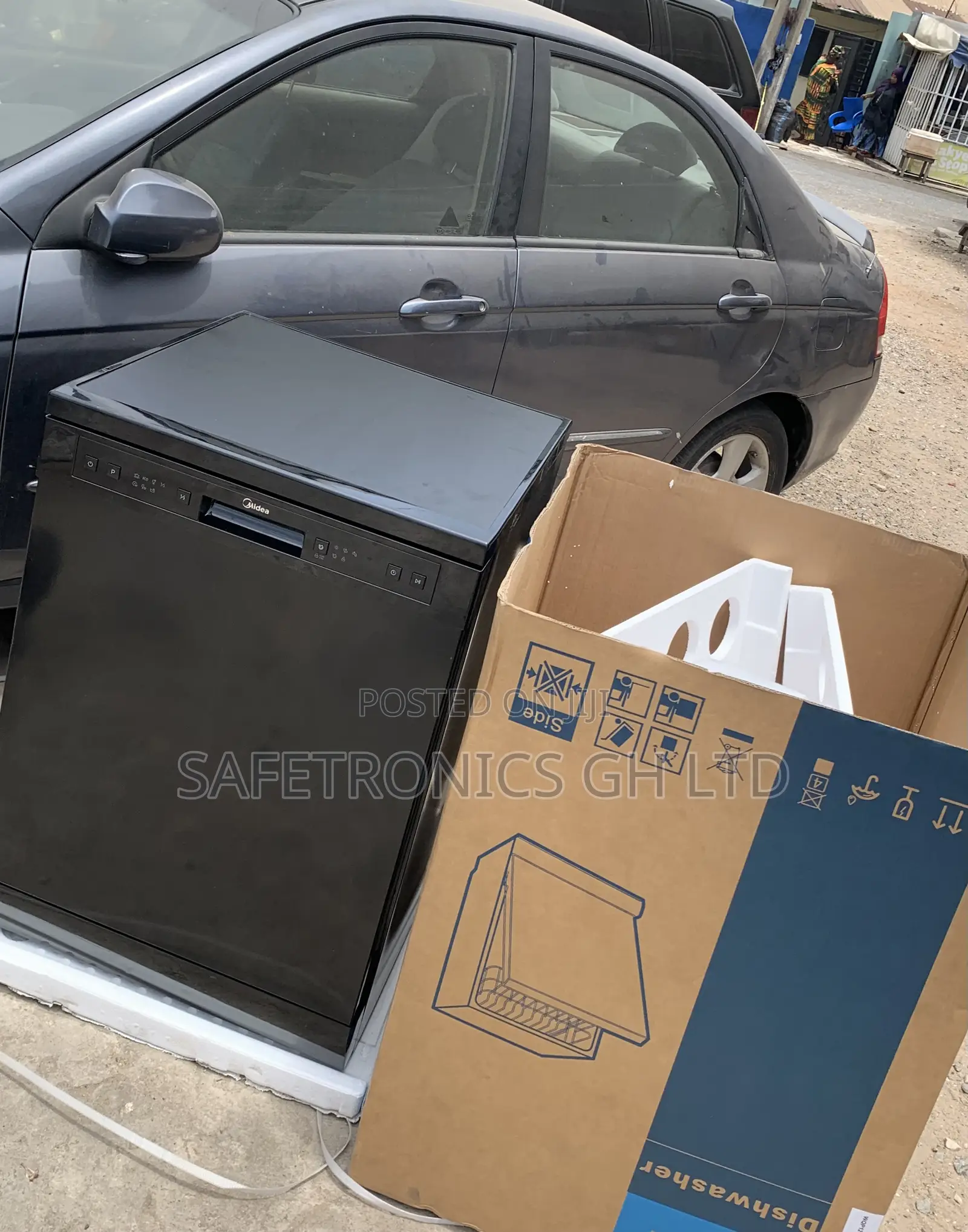 Shop Exclusive Midea Dishwasher Built-in 14 Plates Black Wqp14-W7703l