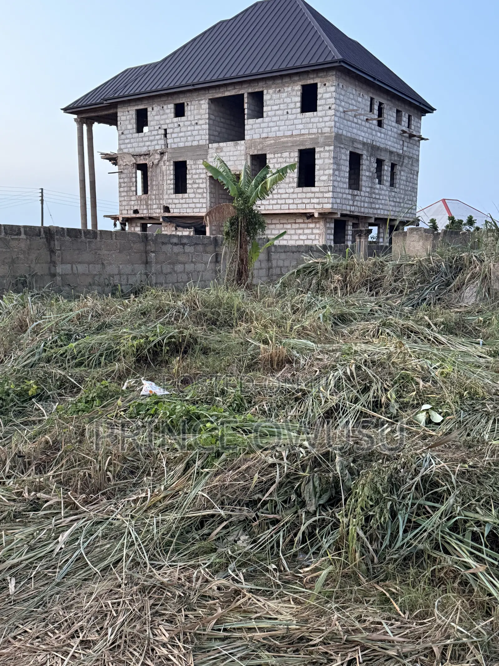 Half Plot With Lintel-Level Building for Sale at Agric Yabi, Kumasi