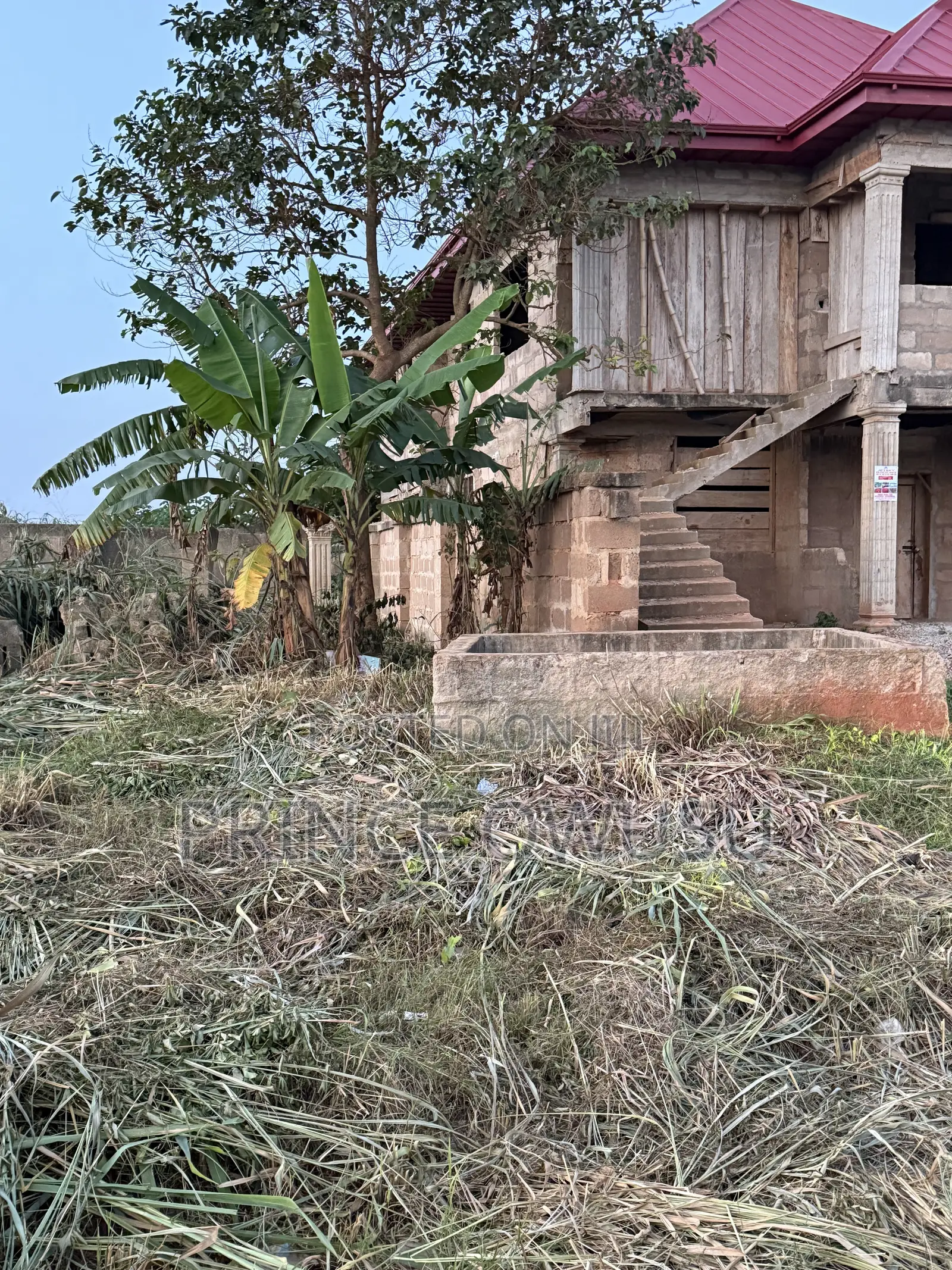 Half Plot With Lintel-Level Building for Sale at Agric Yabi, Kumasi
