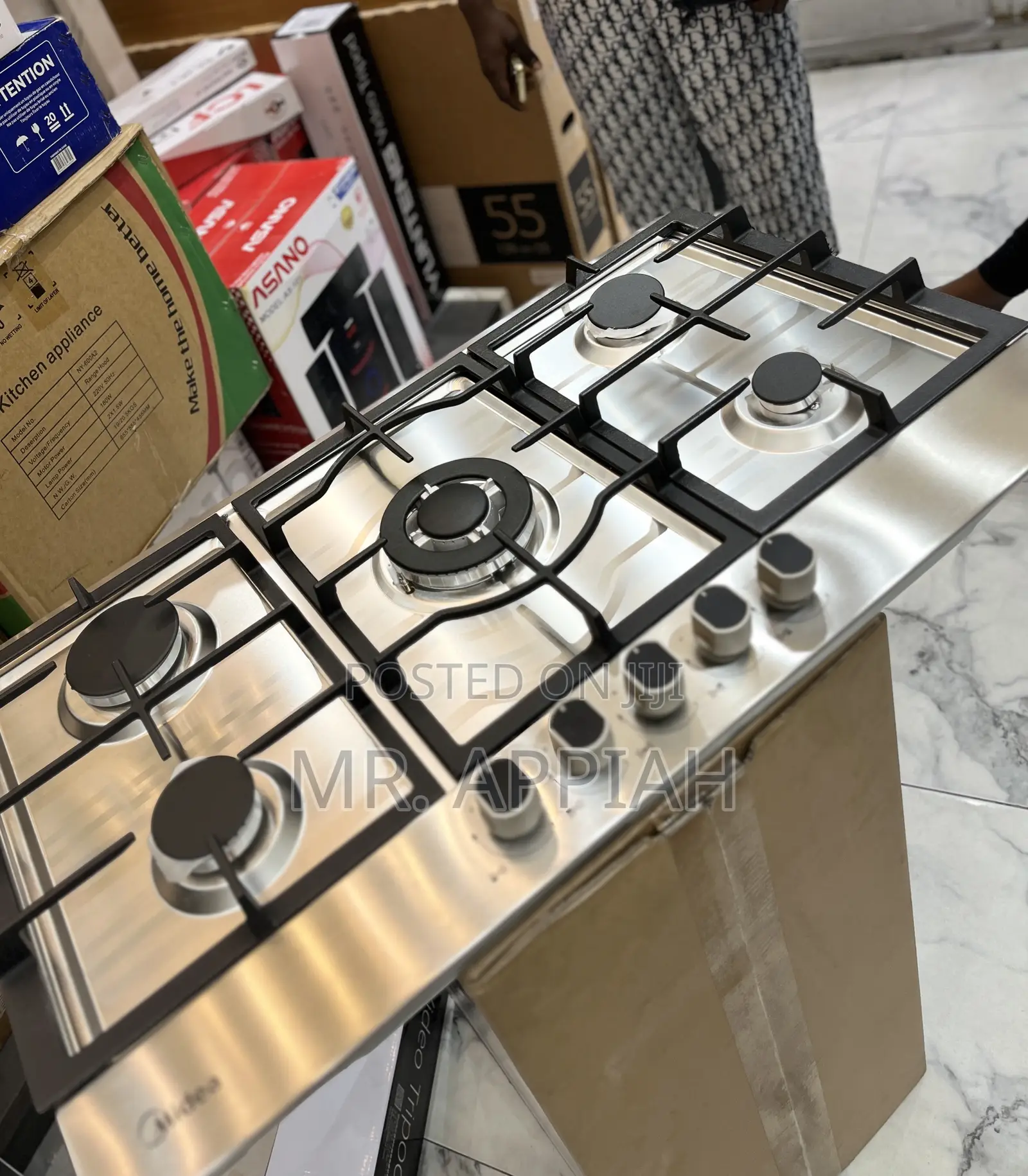 Super Classic Midea 90G50ME 90cm 5 Gas Hob(Gray) 