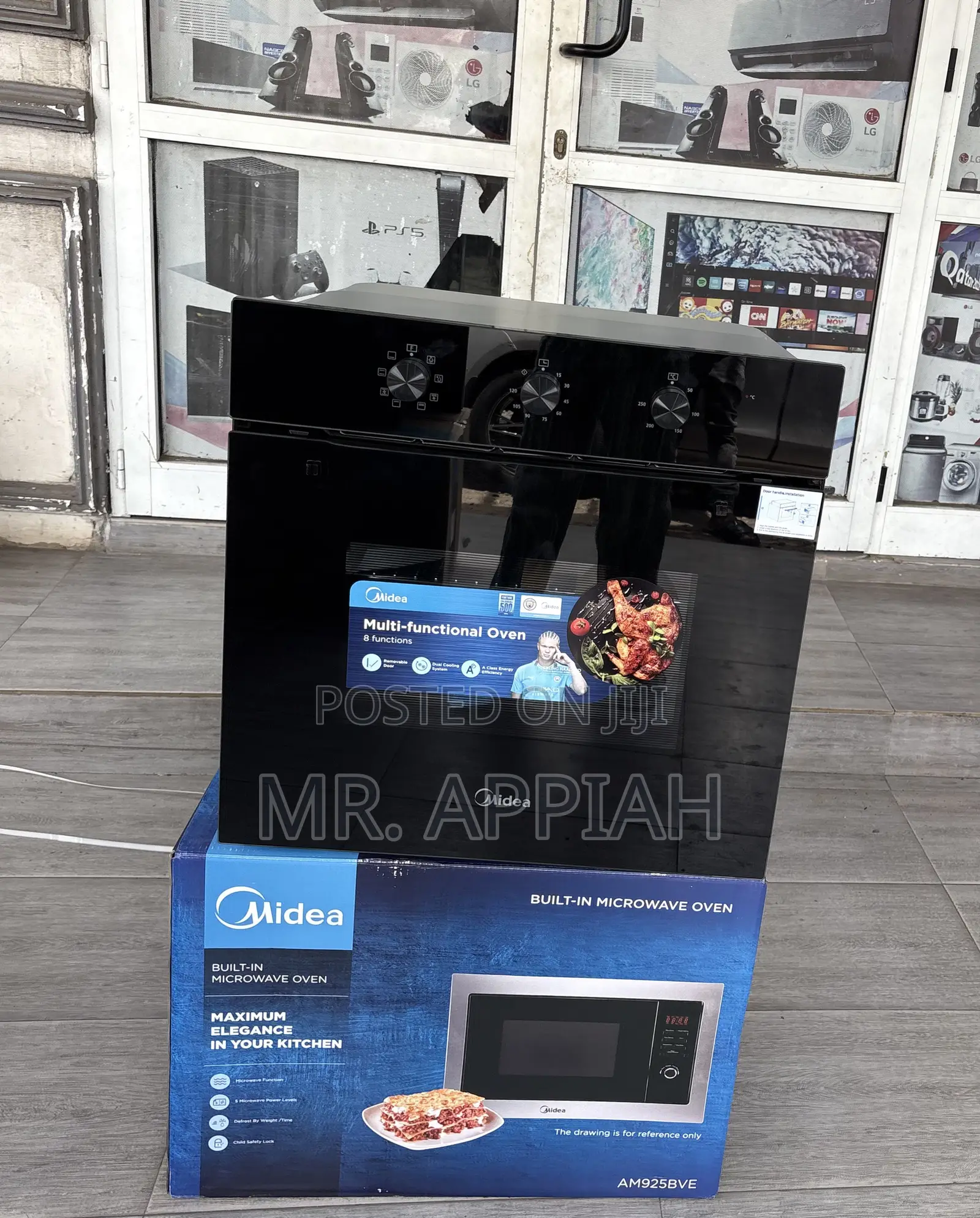 Check Out Durable Midea 60cm Built in Oven(Black) Glass 