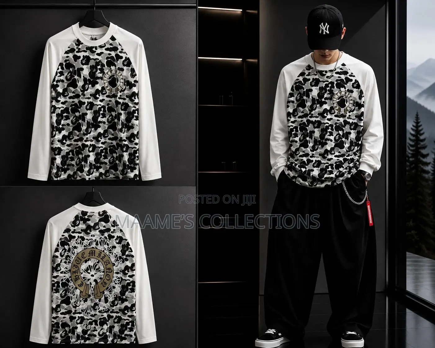 Premium Men’s Graphic Long Sleeve Streetwear T-Shirt
