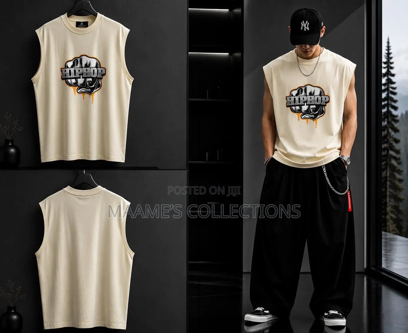 Premium Men’s Graphic Sleeveless Tank Top