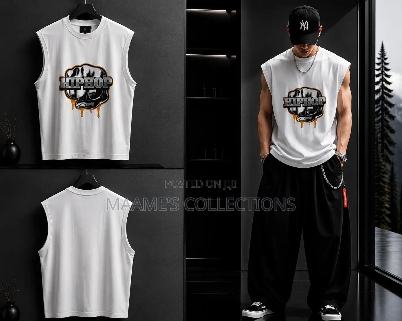 Premium Men’s Graphic Sleeveless Tank Top