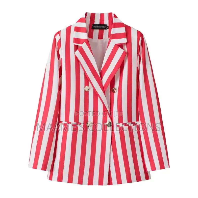 Elegant Women’s Double-Breasted Blazer Jacket