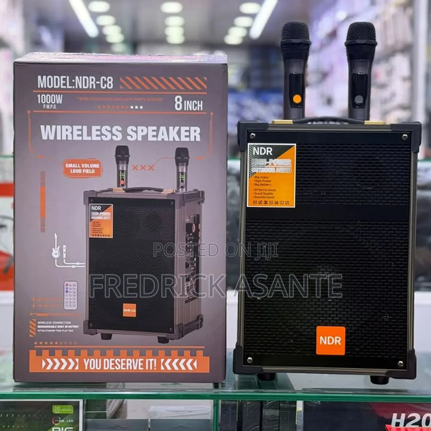 NDR-C8 8" Wireless Bluetooth Speaker – 1000W