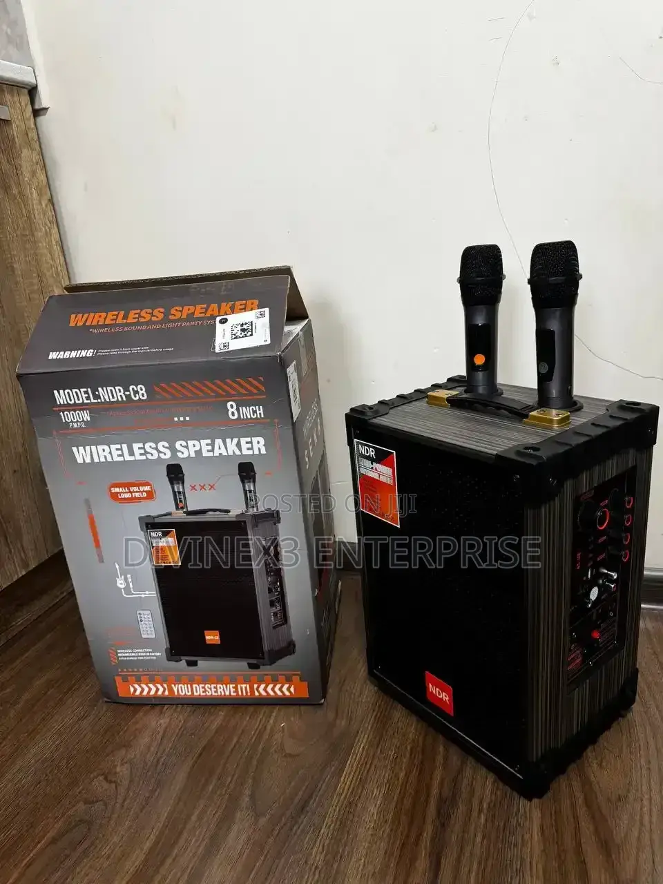 NDR-C8 8" Wireless Bluetooth Speaker – 1000W