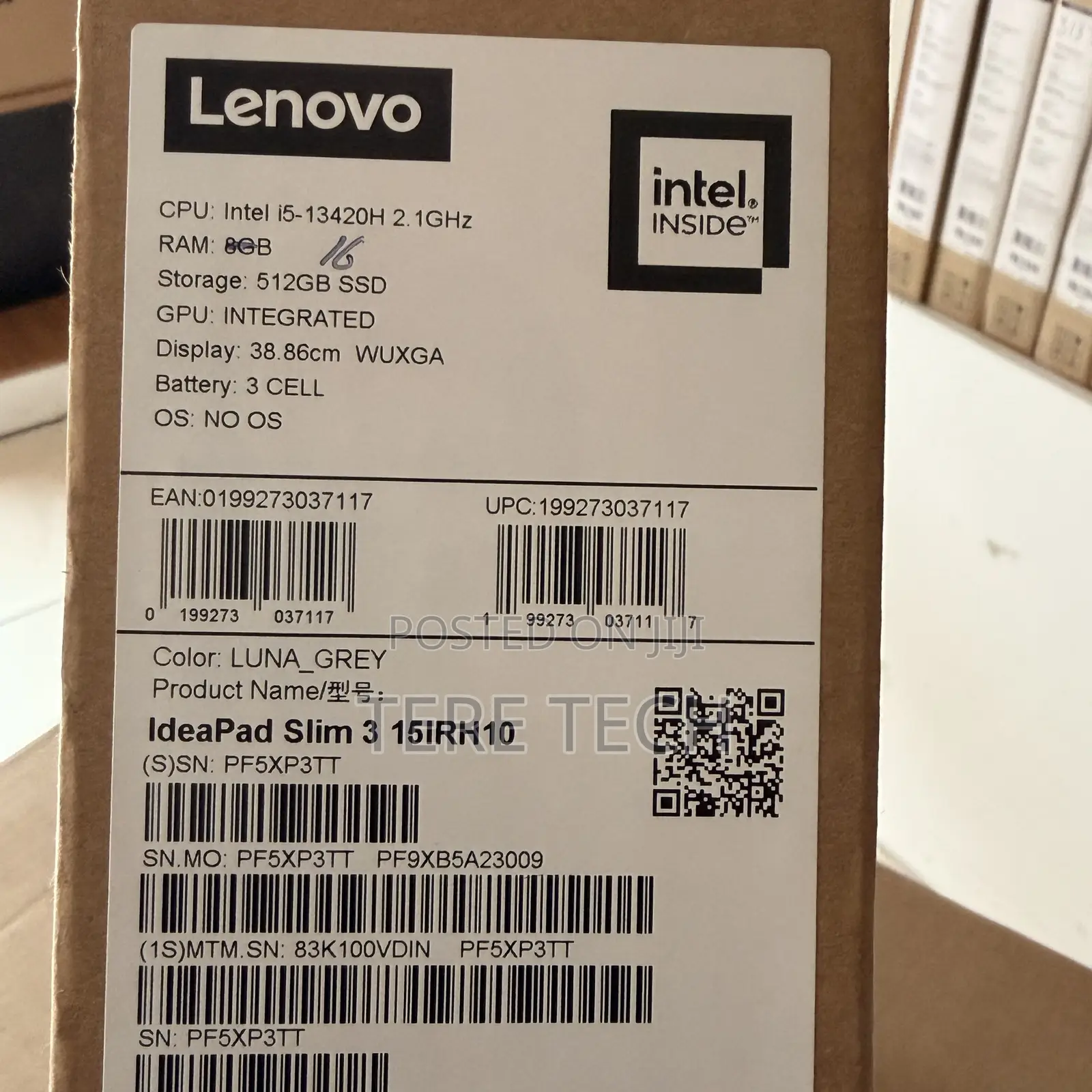 New Laptop Lenovo Ideapad 3 16GB Intel Core i5 SSD 512GB