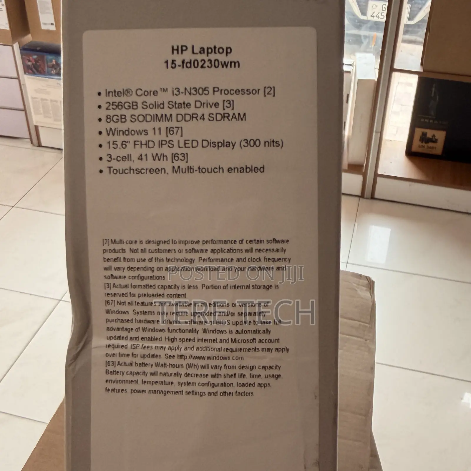 New Laptop HP 8GB Intel Core i3 SSD 256GB