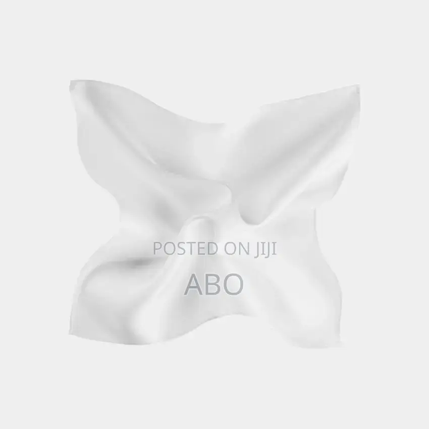 Bow Tie With Handkerchief - White