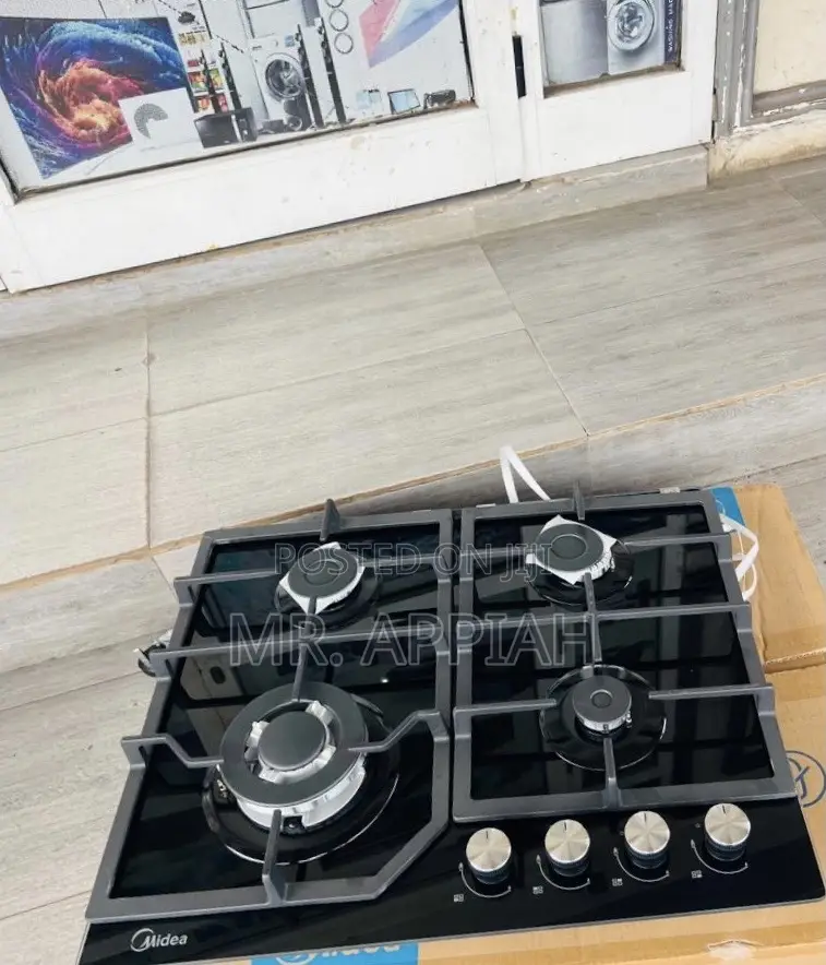 Order Unique Midea 60GJ084 Built in 4 Gas Hob(Black).