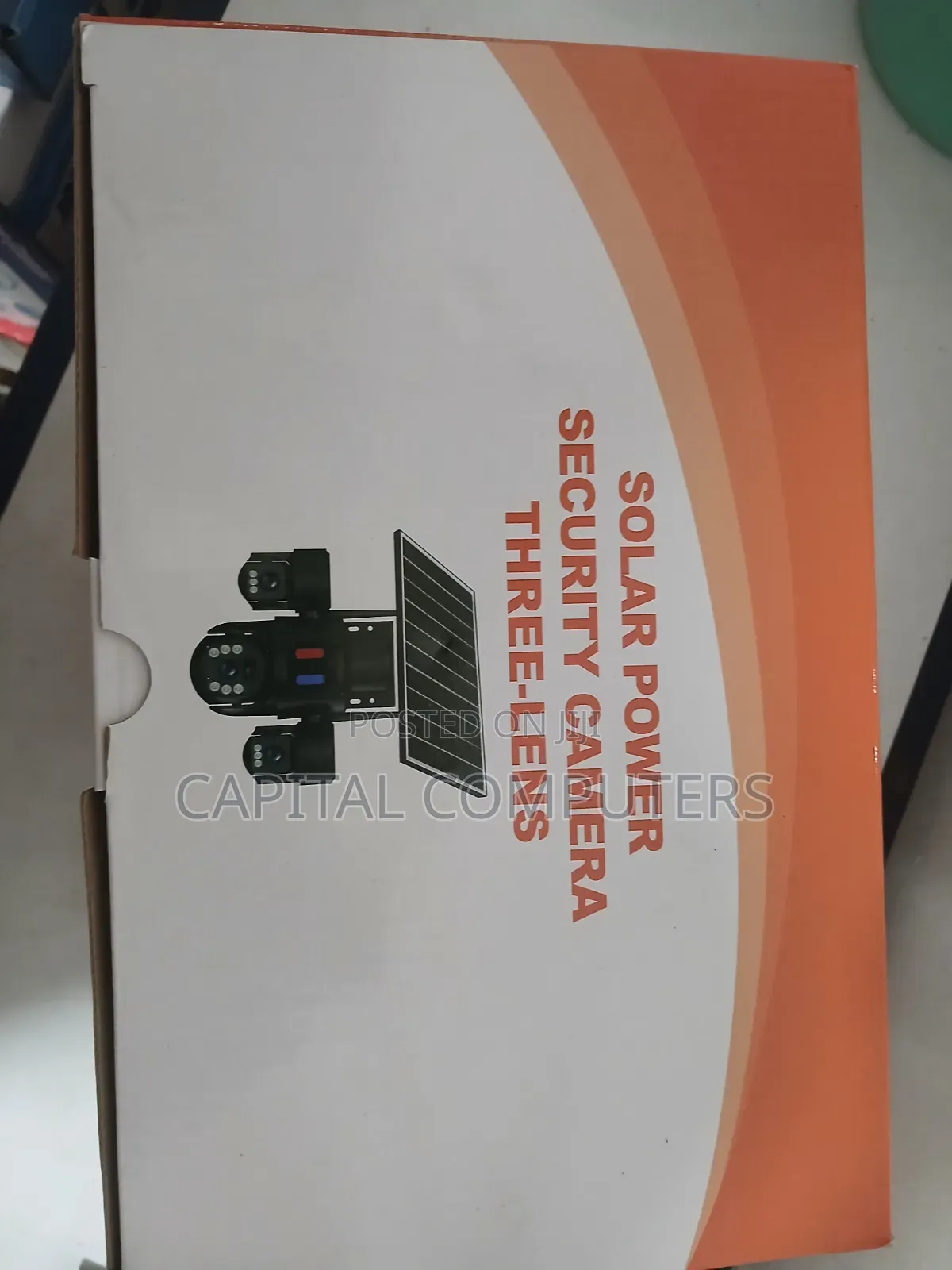 Three Lens Solar Powered Camera