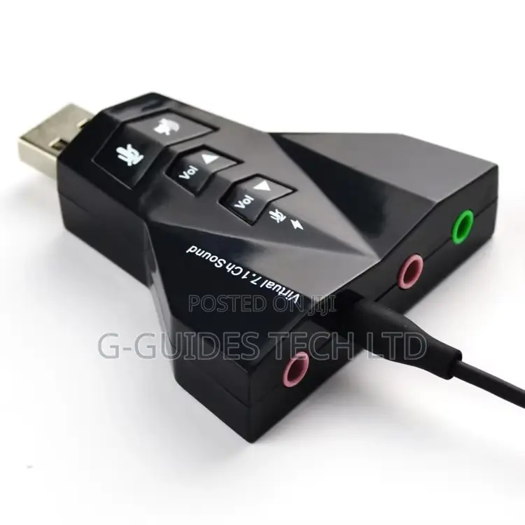 Virtual 7.1 Channel USB Sound Card Adapter