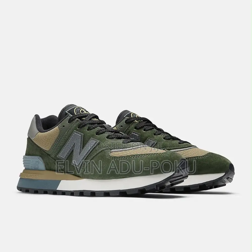 New Balance | Stone Island 574 Legacy "Dark Green" Sneakers
