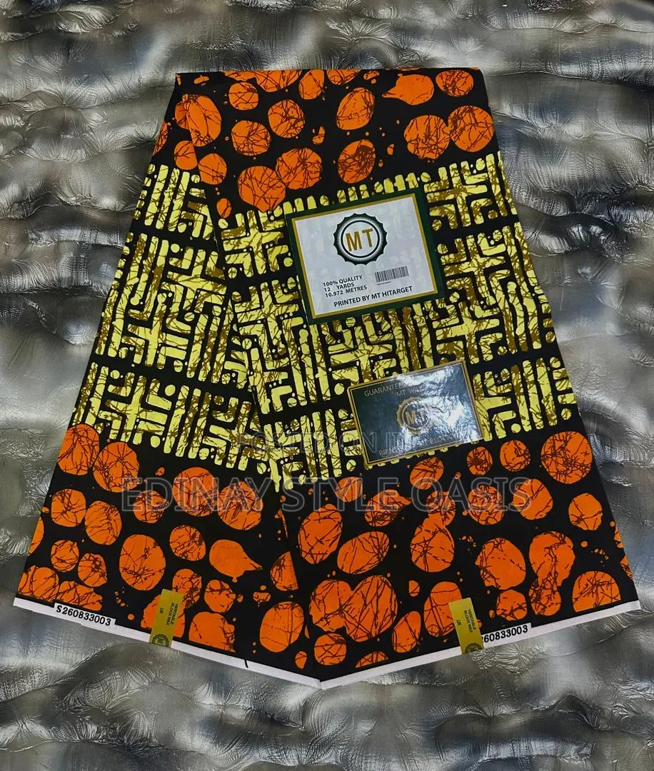 50% Cotton Ankara Fabric for Unisex Outfits