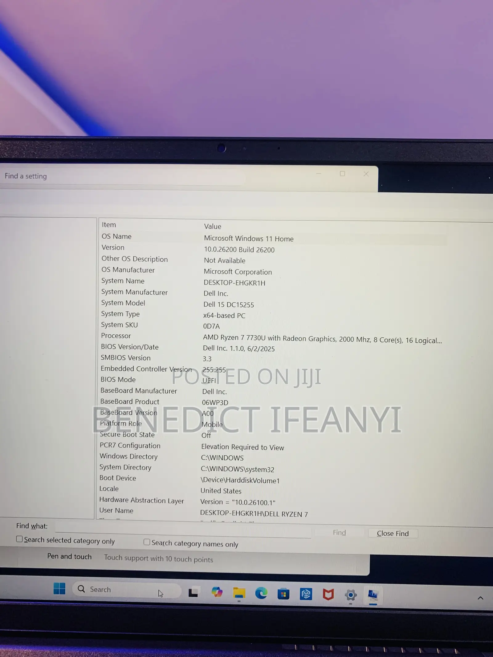 Laptop Dell Inspiron 15 3451 16GB AMD Ryzen 7 SSD 512GB